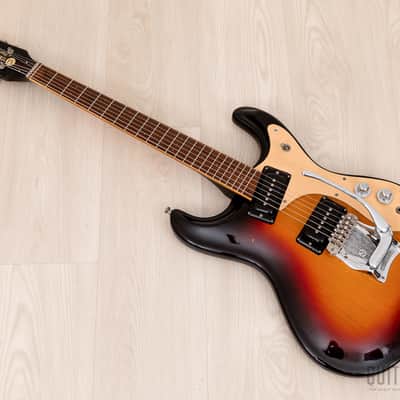 1978 Mosrite Ventures Model Vintage Guitar Sunburst w/ Moseley Vibrato, Case image 11