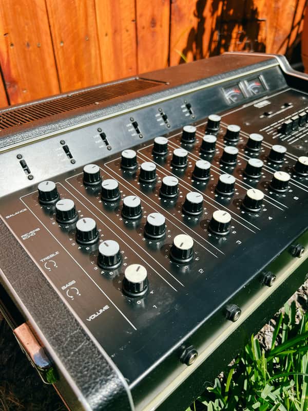 Yamaha EM-150 70s 6 Channel Mixer w Spring Reverb - Black image 1