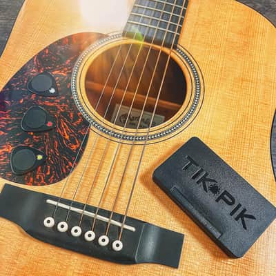 TIK PIK 6-Pack Guitar Picks for Acoustic & Bass Guitars | As Seen On Shark Tank | Black Multi-Gauge image 9