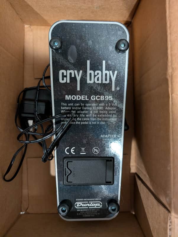 Dunlop GCB95 Cry Baby Standard Wah 1982 - Present - Black image 1