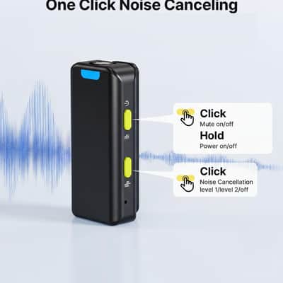 Wireless Lavalier Microphones with 4 Transmitter with Charging Case for iPhone, iPad, Android, Camera, Lapel Mic with 48KHz 24Bit, Noise Cancellation for Video Recording, Vlog image 2