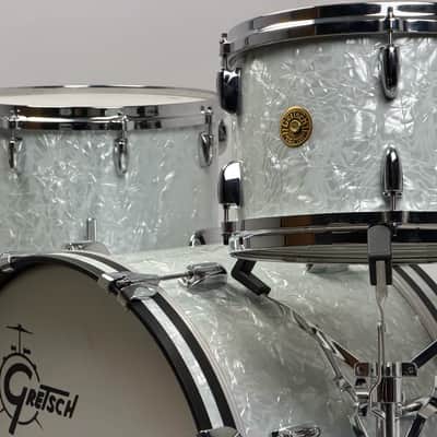 Gretsch 20/12/14" USA Custom Drum Set - White Marine Pearl image 1