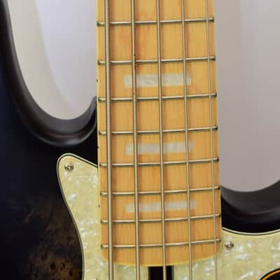 Sire Marcus Miller V7 Swamp Ash Reissue 5-String Bass Guitar, Transparent Black Satin image 6