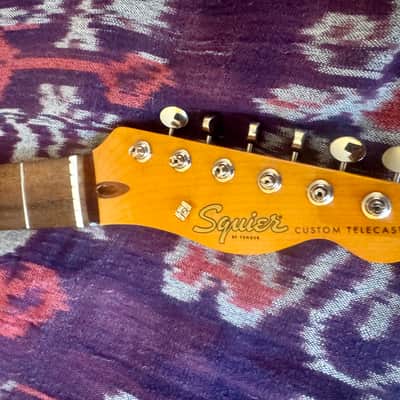 Squier baritone telecaster neck loaded - vintage tinted image 5