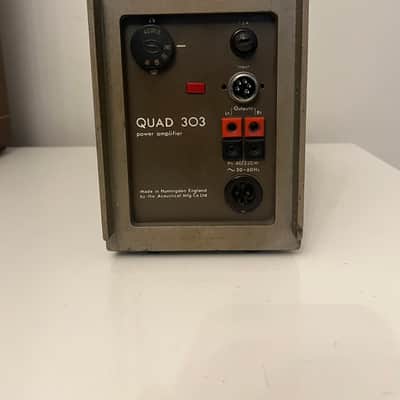 Vintage Quad 303 Power Amplifier & Plug image 1