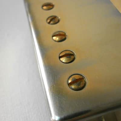 AGED Relic Humbucker PAF pickups GOLD PLATED 1958 1959 1960 Vintage P.A.F. LP SG 50s image 6