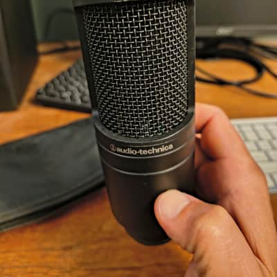 Audio-Technica AT2020 Large Diaphragm Cardioid Condenser Microphone 2010s - Black