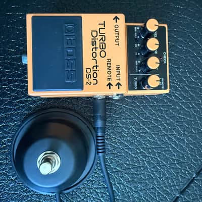 Boss DS-2 w/remote pedal 2000's - orange with black labeling image 1