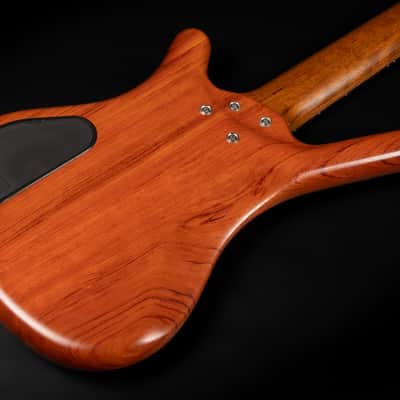 2017 Warwick Teambuilt Pro Series Corvette Bubinga 5A - Natural Transparent | German 5-String Electric Bass Ovangkol Neck Active / Passive Electronics image 13