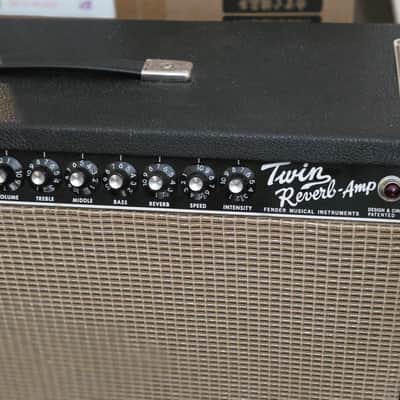 Fender 1967 Blackface Twin Reverb 2-Channel 2x12" Guitar Amp image 15