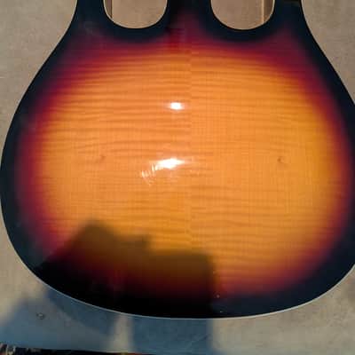 Danelectro Coral Longhorn Guitar Body 1967 - Vintage Sunburst image 2