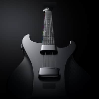 Guitar Smart Guitar With Silicone Strings, Travel Silent Guitar With Detachable Fretboard, Headphone Jack, Built-in Speaker and Drum system image 3
