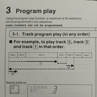Operating Instructions for Technics SL-P1200 Compact Disc Player 1986 image 6