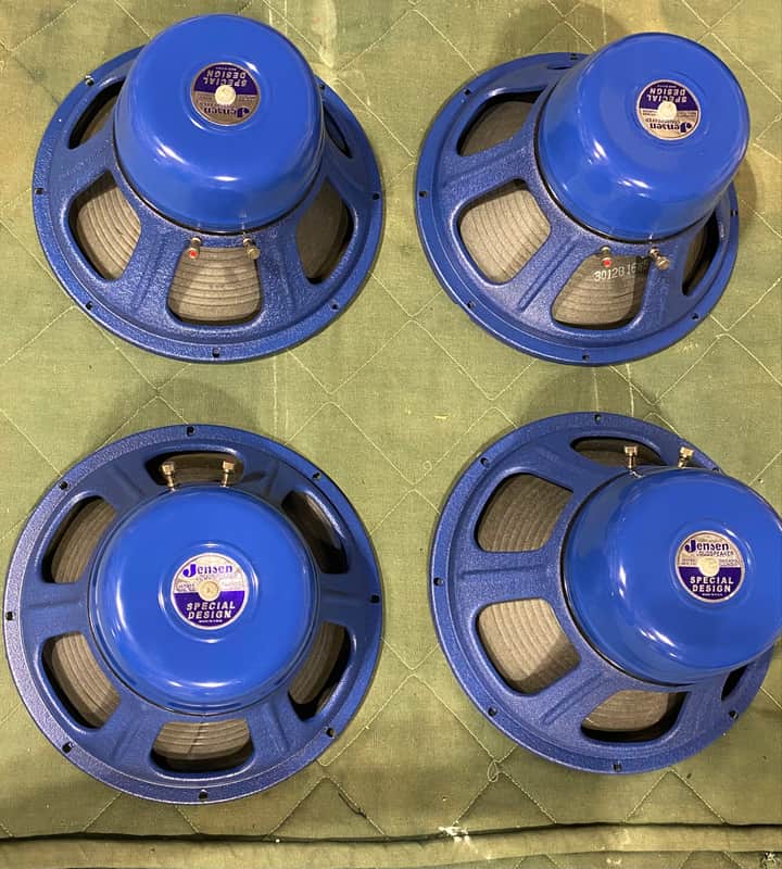 (FOUR) 1971 Jensen Vibranto LMI-125, ORIGINAL CONE MATCHED QUAD CUSTOM EM-1250 8ohm 100W 12” image 1