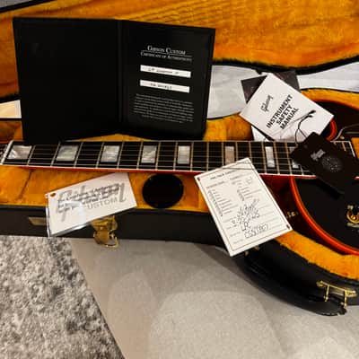 Gibson Custom Shop M2M Orange Widow Les Paul Custom Figured image 14