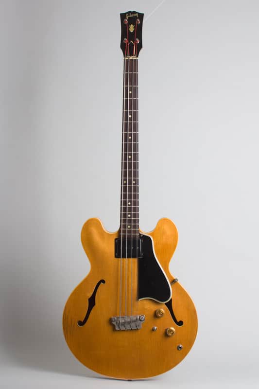Gibson  EB-2N Electric Bass Guitar (1959), ser. #A-34919, black tolex hard shell case. image 1