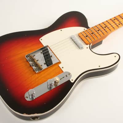 Fender Custom Shop '59 Telecaster Custom Relic Maple Neck Wide Fade Chocolate 3-Colour Sunburst CZ568968 image 1