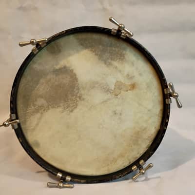 Walberg & Auge 13" tack bottom tom drum 1930s - BDP Black Diamond Pearl image 8