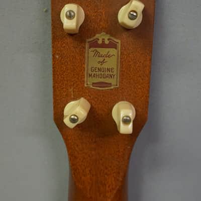 Harmony Vintage Soprano Ukulele  in Natural Mahogany image 7