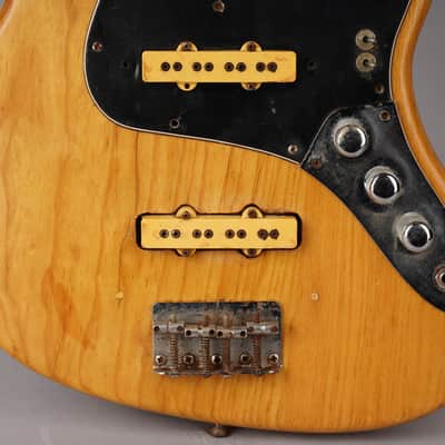 Fender Jazz Bass Body - 1976 - Neck Plate - Hardware - Natural image 2