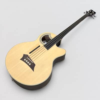 Warwick Rockbass Alien Deluxe 4 String Fretless Acoustic Electric Bass Guitar - Natural image 8