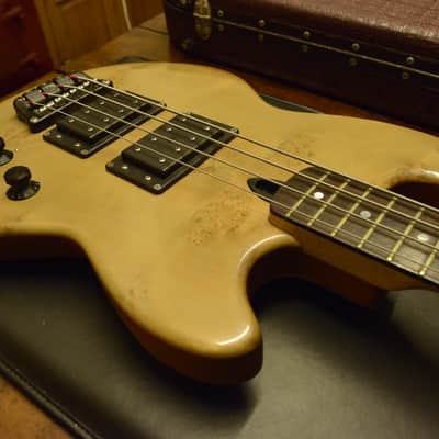 RARE 1985 Vintage Wal Mk1 MkI Custom UK British Bass Natural Canadian Maple Burl, Brazilian Mahogany image 10