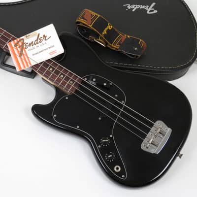 Fender Musicmaster Bass 1978 Black Left Handed with Hang Tag! image 1