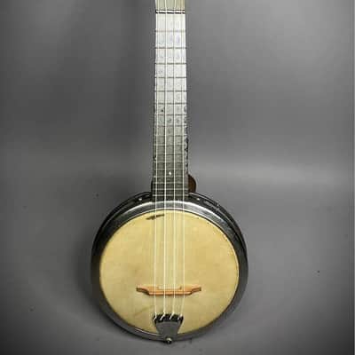 Werco Dixie Uke Banjo Ukulele Banjolele Soprano Steel Body Vintage 1950s image 2