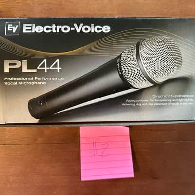 Electro-Voice PL44 Supercardioid Dynamic Handheld Vocal Microphone 2000s - Black image 1