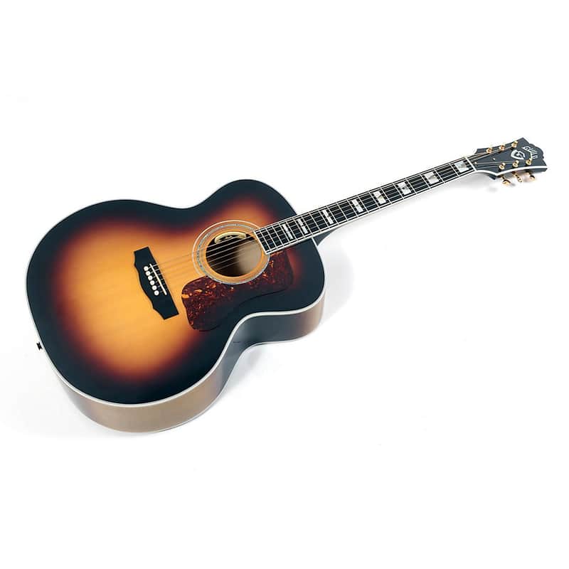 Guild F-55E Maple Jumbo Acoustic-Electric Guitar Regular Antique Burst image 1
