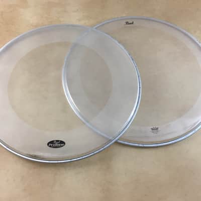 Pearl ProTone Series / Remo Kick Bass Drum Batter Reso Heads 22” Internal Muffle Rings image 6