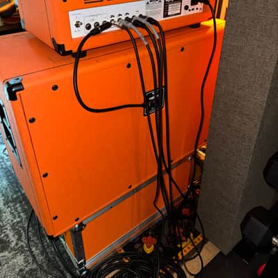 Orange Rockerverb 100 MKIII Tube Amp Head + Orange 2 X 12" Celestion closed-back guitar cabinet PRO GUITAR RIG: comes with amp head flight case + 2 Orange footswitches image 9
