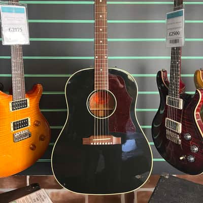 Gibson 1950s J45 Original Ebony 2021 Dreadnought Electro-Acoustic Guitar image 2