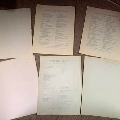 Vintage Lot of 6 Gitarren-Atchiv Schott Guitar Sheet Music Books image 2