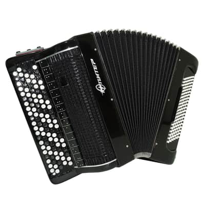 Jupiter Lux Button Accordion 120 Bass 5 Row Concert Bayan B Griff Double Cassotto Converter Free Bass and Stradella, 2691 image 2