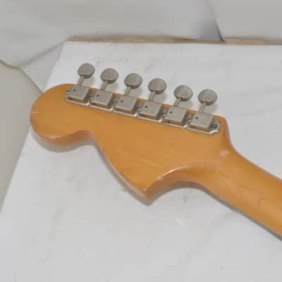 Fender Japan MG69 ' Mustang Yellow White Electric Guitar Ref No 7689 image 12