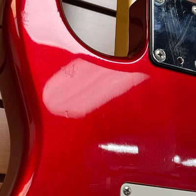 Fender Standard Stratocaster with S1 Tremolo with Maple Fretboard in Candy Apple Red w/OHSC image 11