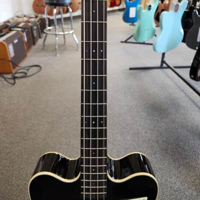 Used Kay Vintage Reissue K5970VBK Jazz Special Bass by Roger Fritz - Black w/ Hardshell Case image 5