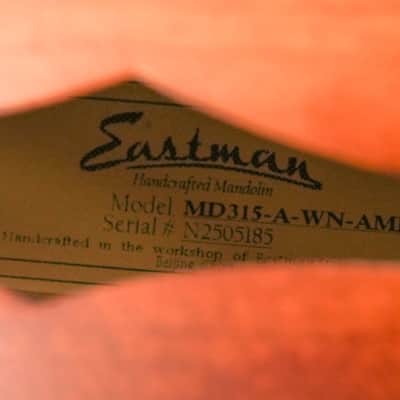 Eastman MD315 Adirondack Wide Nut Amberburst image 13