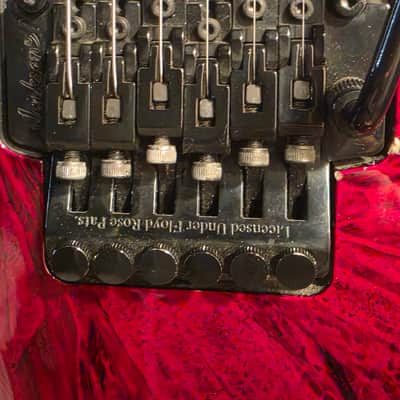 1998 Made in Japan Jackson Pro Series DK2 - Crimson Swirl - with vintage chainsaw case image 12