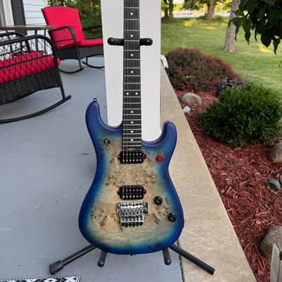 EVH 5150 Deluxe Poplar Burl Aqua Burst image 2