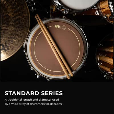 Meinl Stick & Brush Standard 5A Drumsticks – American Hickory – Made in Germany – Brand New image 2