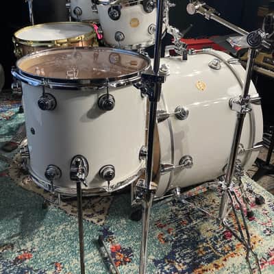 David Palmer's Rod Stewart DW, Collectors Series 4-Piece Custom Maple Set, Stunning! 2008 - White Glass image 13