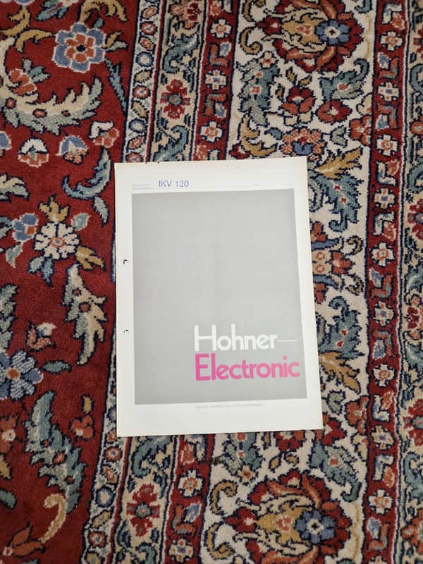 Hohner IKV 120 Schematics/Service Manual/Service Notes image 1