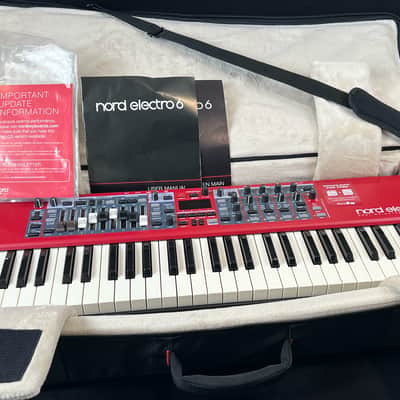 Nord Electro 6D SW61 Semi-Weighted 61-Key Digital Piano 2018 - 2022 - Red image 1