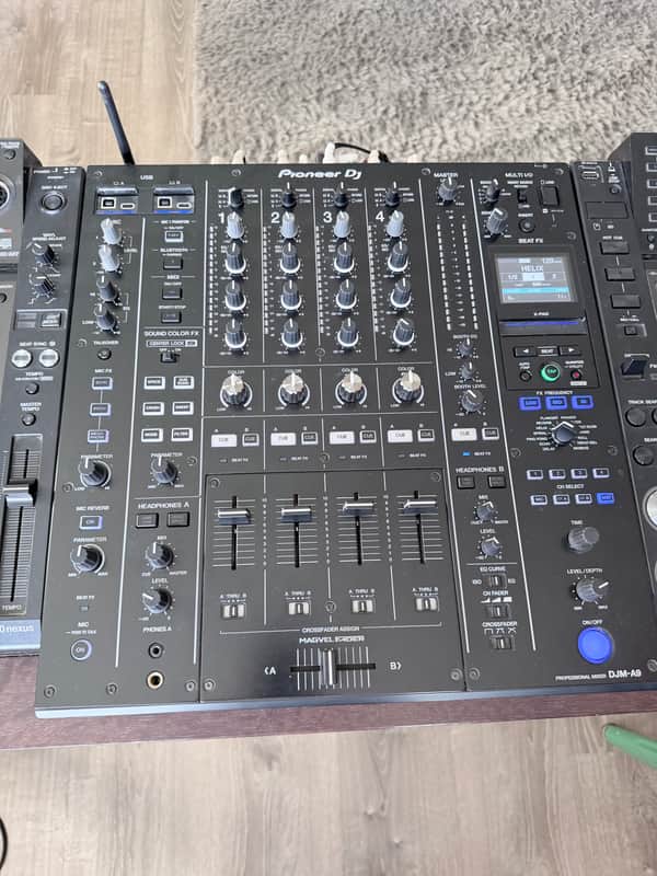 Pioneer DJM-A9 4-Channel Professional DJ Mixer + Magma Soft carrying Case 2023 - Black image 1