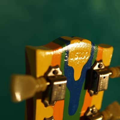 Vintage Gibson 1965 SG Standard Hand Painted Fool with autographed Eric Clapton Cream record usa 60s image 14