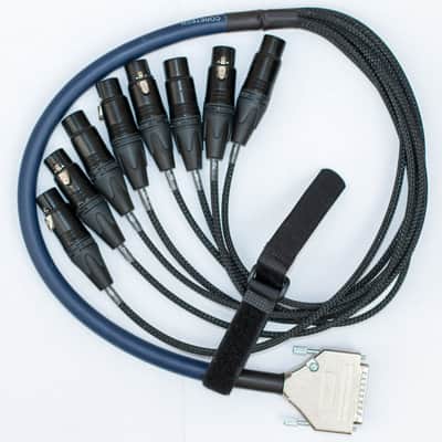 D-Sub DB25 8 Way Van Damme Studio Grade 3.1 Analog Studiograde Cable Loom 1M Balanced XLR Female image 2
