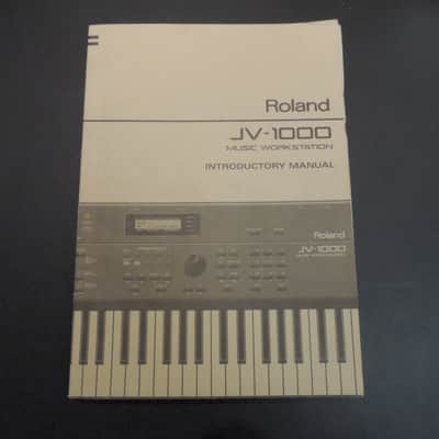 Roland JV-1000 Sequencer / Synthesizer / Introductory Manual image 4