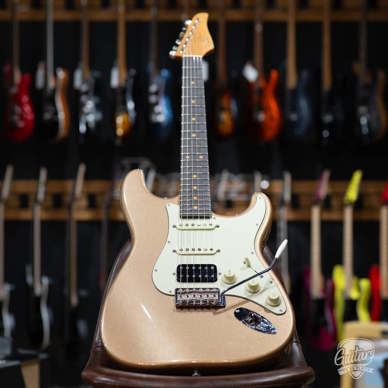 Used Suhr Classic S Antique Vintage Limited HSS w/ Bag – Firemist Gold Metallic image 1